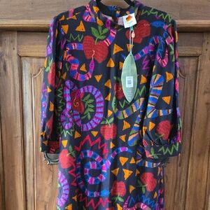 FARM Rio Colorful Patterned Midi Dress